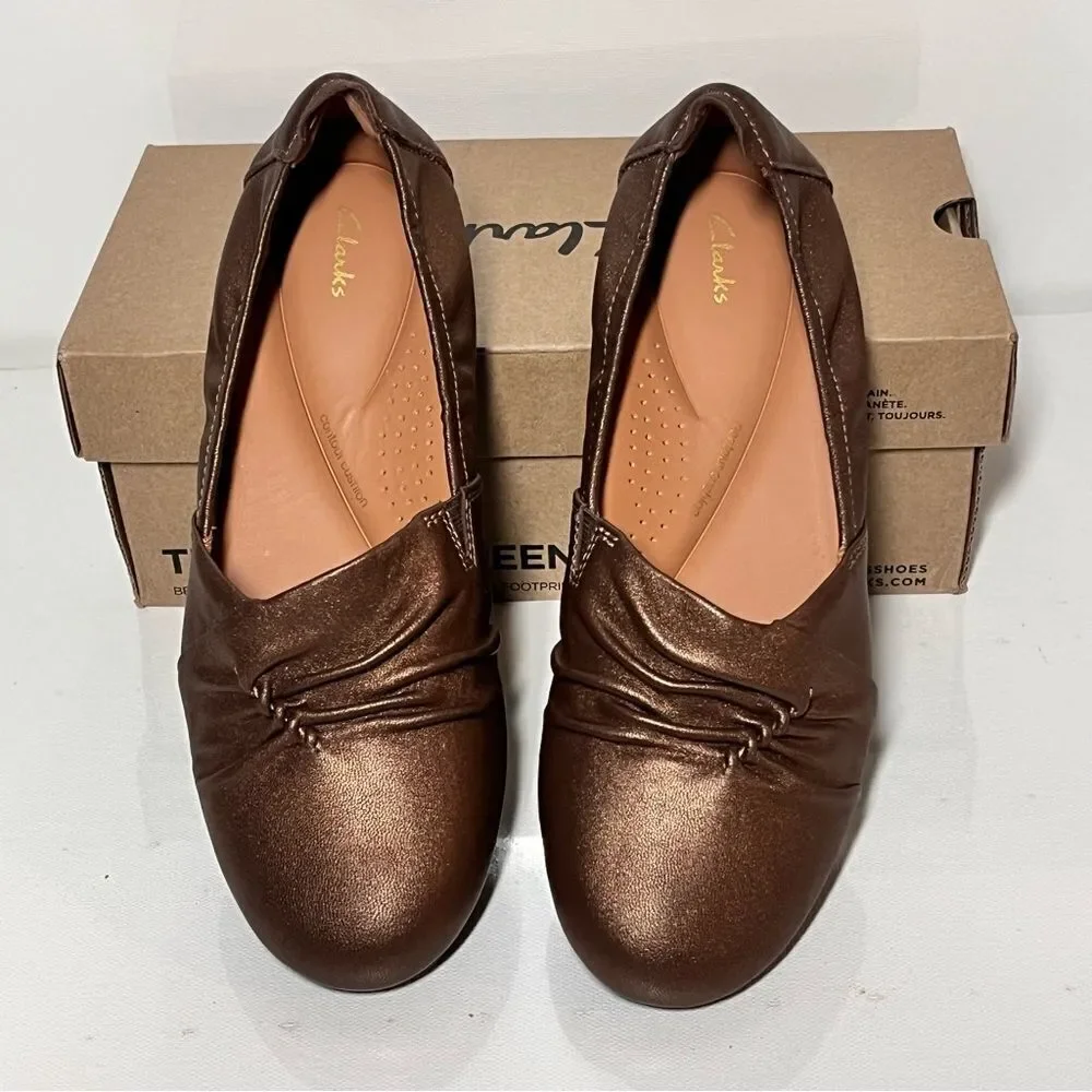 Clarks Rena Way Leather Flats